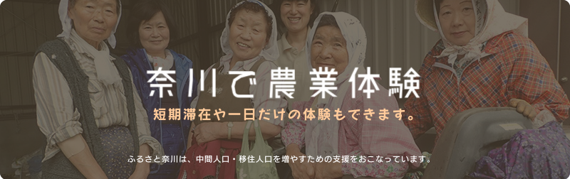 農業体験バナー