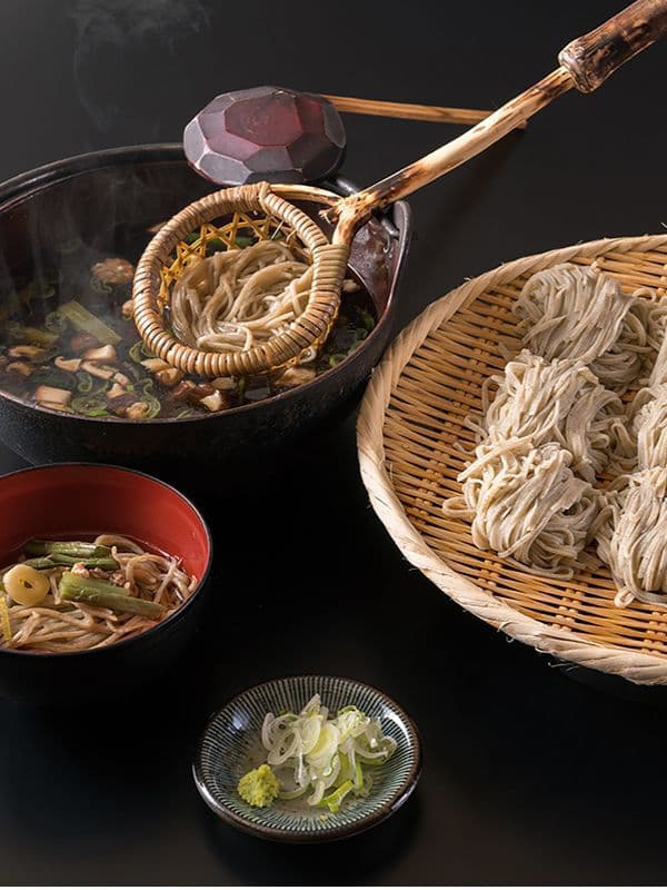 とうじそばの食卓スタイル